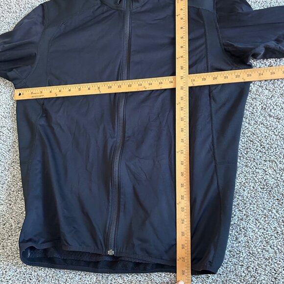 Patagonia Mens XL Black Full-Zip Jacket With Thumb Holes & Zippered Back Pockets - Picture 9 of 10